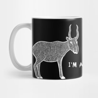 Saiga Antelope - I'm Alive! - meaningful animal design Mug